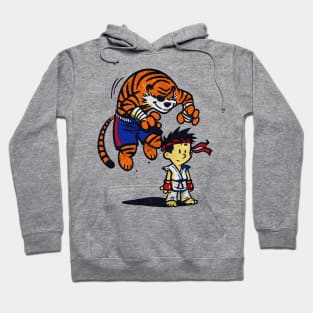 The tiger fighter style calvin and hobbes Hoodie